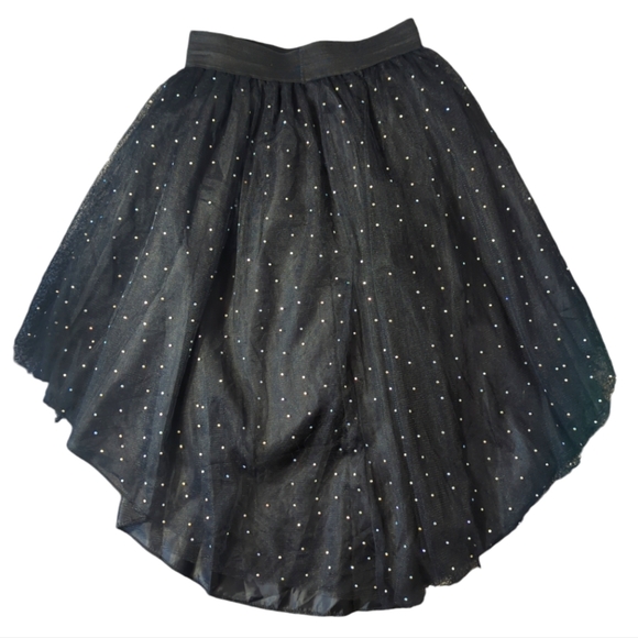 HYDE and EEK! TUTU One Size Fits Most high-low black sparkle embellished Skirt🖤 - Picture 2 of 4